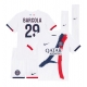 Paris Saint-Germain Bradley Barcola #29 Replike Gostujuci Dres za djecu 2024-25 Kratak Rukav (+ Kratke hlače)